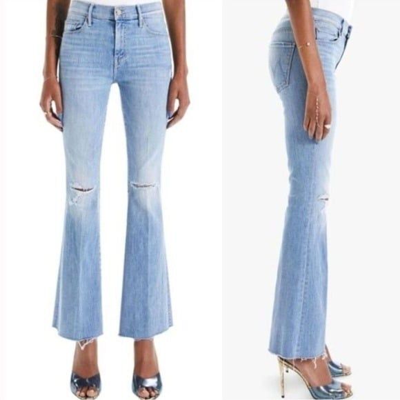 Mother Weekender Fray Jeans Flare Denim  in color Dreamer 32 - Picture 10 of 11